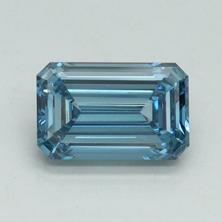 Loose Diamond - EMERALD 0.9ct Fancy Vivid Blue VS1 (1 of 1)