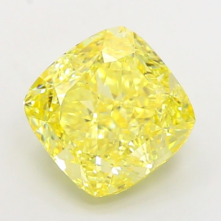 Loose Diamond - CUSHION MODIFIED 4.26ct Fancy Vivid Yellow VS1: Loose Diamond - CUSHION MODIFIED 4.26ct Fancy Vivid Yellow VS1 Source: This is a real non-mined Diamond that has been grown in a lab Shape: CUSHION MODIFIED Carats: 4.26 Color: Fancy Vivid Yellow Cert