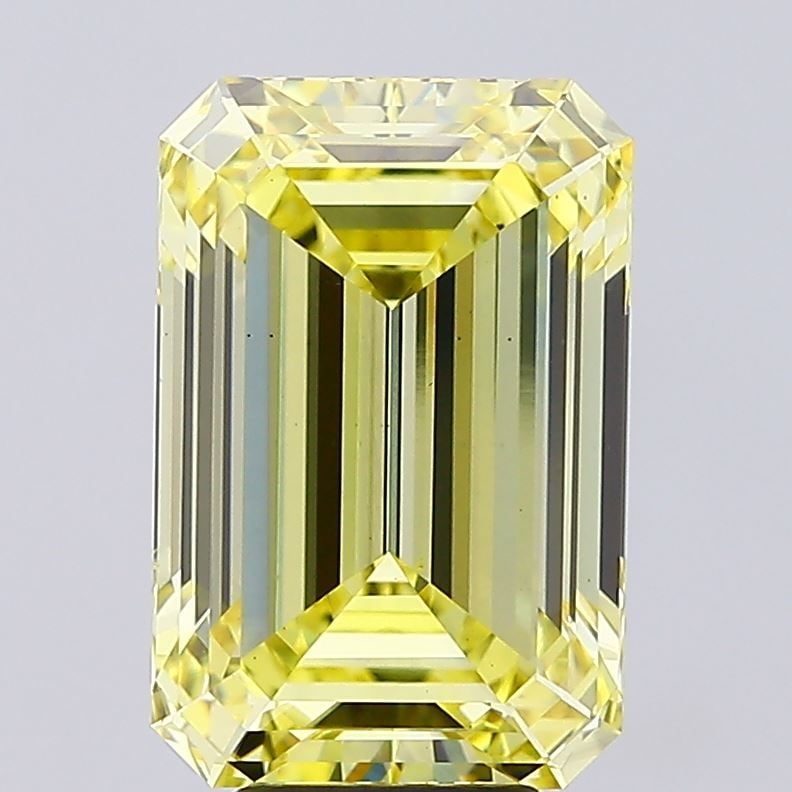 Loose Diamond - EMERALD 6.52ct Fancy Yellow VS2: Loose Diamond - EMERALD 6.52ct Fancy Yellow VS2 Source: This is a real non-mined Diamond that has been grown in a lab Shape: EMERALD Carats: 6.52 Color: Fancy Yellow Certification: IGI Video: