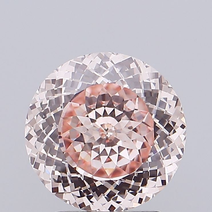 Loose Diamond - ROUND 2.44ct Fancy Pink VS1: Loose Diamond - ROUND 2.44ct Fancy Pink VS1 Source: This is a real non-mined Diamond that has been grown in a lab Shape: ROUND Carats: 2.44 Color: Fancy Pink Certification: IGI Video: