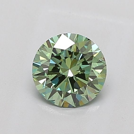 Loose Diamond - ROUND 1.03ct Fancy Vivid Green VS2 (1 of 1)