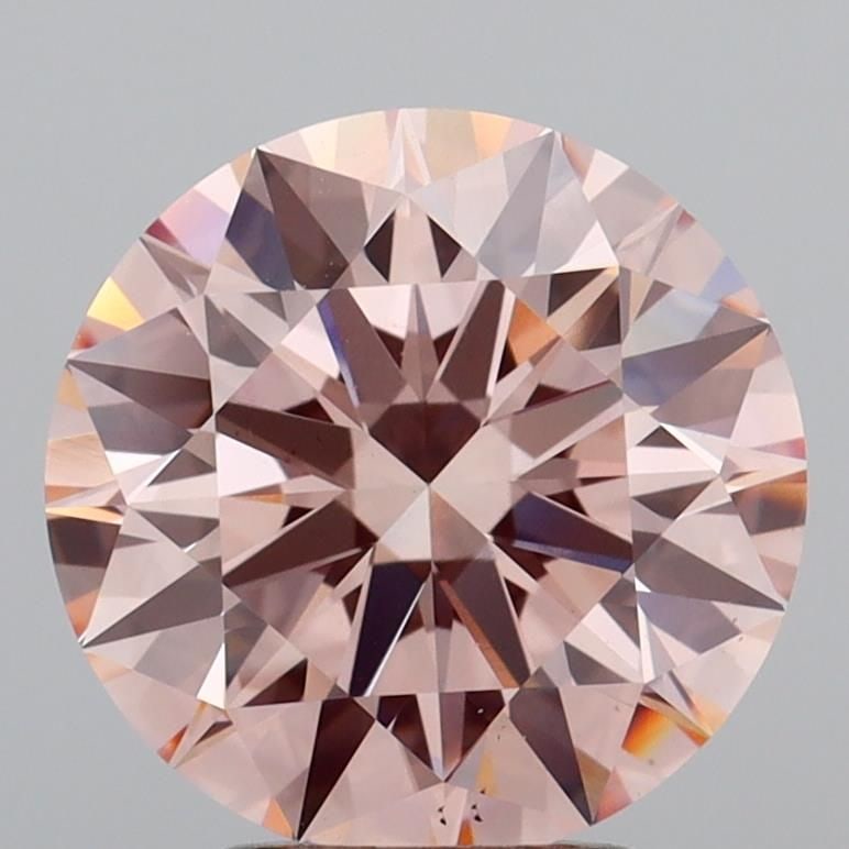 Ideal Loose Diamond - ROUND 3.4ct Fancy Intense Pink VS1 (1 of 1)