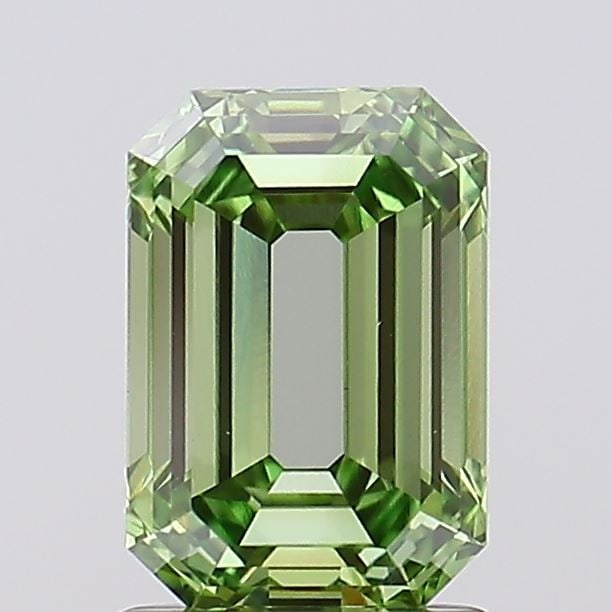 Loose Diamond - EMERALD 1.55ct Fancy Vivid Green VS1: Loose Diamond - EMERALD 1.55ct Fancy Vivid Green VS1 Source: This is a real non-mined Diamond that has been grown in a lab Shape: EMERALD Carats: 1.55 Color: Fancy Vivid Green Certification: NONE Vide