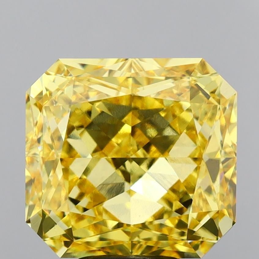 Loose Diamond - SQUARE RADIANT 8.05ct Fancy Vivid Yellow VS1 (1 of 1)