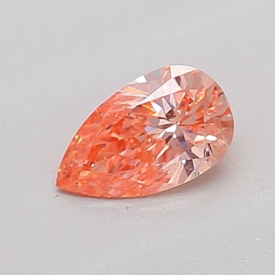 Loose Diamond - PEAR 0.24ct Fancy Intense Orangey Pink VS1 (1 of 1)