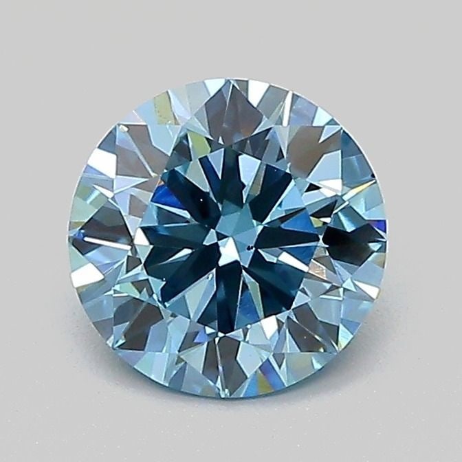 Loose Diamond - ROUND 1.01ct Fancy Vivid Blue VS1 (1 of 1)