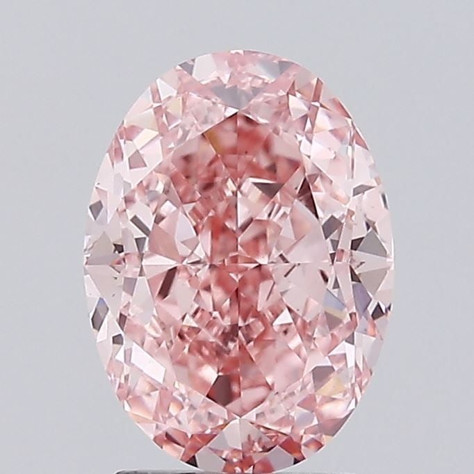 Loose Diamond - OVAL 3.26ct Fancy Vivid Pink VS1: Loose Diamond - OVAL 3.26ct Fancy Vivid Pink VS1 Source: This is a real non-mined Diamond that has been grown in a lab Shape: OVAL Carats: 3.26 Color: Fancy Vivid Pink Certification: IGI Video: