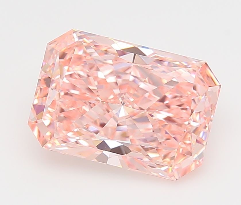 Loose Diamond - RADIANT 4.02ct Fancy Vivid Pink VS1: Loose Diamond - RADIANT 4.02ct Fancy Vivid Pink VS1 Source: This is a real non-mined Diamond that has been grown in a lab Shape: RADIANT Carats: 4.02 Color: Fancy Vivid Pink Certification: IGI Video:
