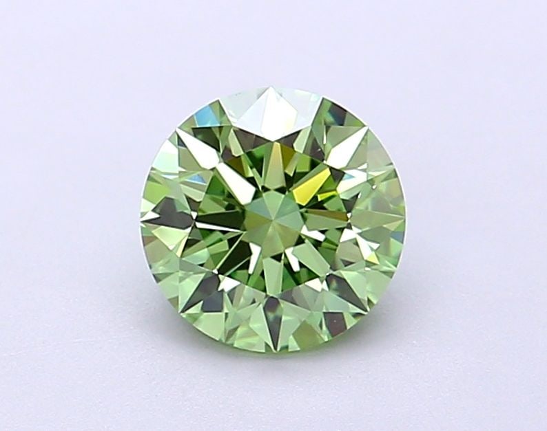 Ideal Loose Diamond - ROUND 1.12ct Fancy Vivid Green VS1 (1 of 1)
