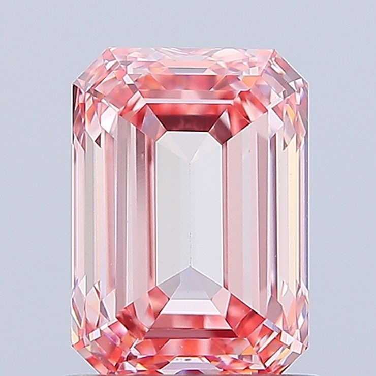 Loose Diamond - EMERALD 1.56ct Fancy Intense Pink VS1 (1 of 1)