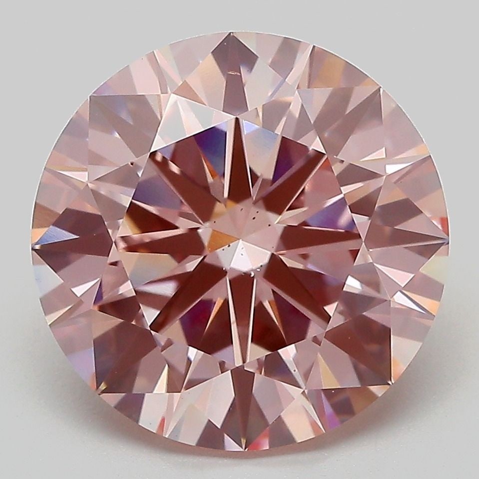 Ideal Loose Diamond - ROUND 6.01ct Fancy Intense Pink SI1 (1 of 1)