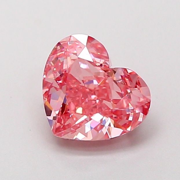 Loose Diamond - HEART 1.41ct Fancy Vivid Pink VS1: Loose Diamond - HEART 1.41ct Fancy Vivid Pink VS1 Source: This is a real non-mined Diamond that has been grown in a lab Shape: HEART Carats: 1.41 Color: Fancy Vivid Pink Certification: IGI Video: