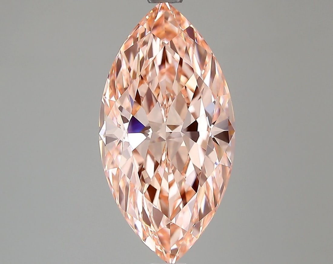 Loose Diamond - MARQUISE 2.92ct Fancy Vivid Pink VVS1: Loose Diamond - MARQUISE 2.92ct Fancy Vivid Pink VVS1 Source: This is a real non-mined Diamond that has been grown in a lab Shape: MARQUISE Carats: 2.92 Color: Fancy Vivid Pink Certification: IGI Vide