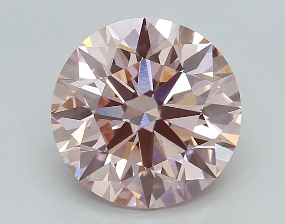 Loose Diamond - ROUND 3.06ct Fancy Pink VS1: Loose Diamond - ROUND 3.06ct Fancy Pink VS1 Source: This is a real non-mined Diamond that has been grown in a lab Shape: ROUND Carats: 3.06 Color: Fancy Pink Certification: IGI Video: