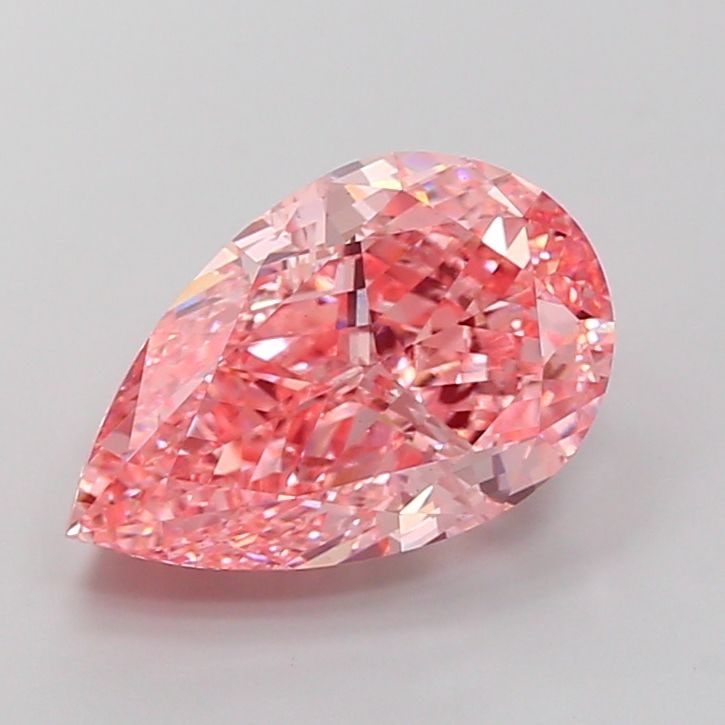 Loose Diamond - PEAR 7.01ct Fancy Vivid Pink VS1: Loose Diamond - PEAR 7.01ct Fancy Vivid Pink VS1 Source: This is a real non-mined Diamond that has been grown in a lab Shape: PEAR Carats: 7.01 Color: Fancy Vivid Pink Certification: IGI Video: