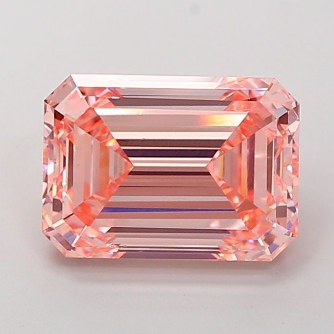 Loose Diamond - EMERALD 5.03ct Fancy Intense Pink VS1: Loose Diamond - EMERALD 5.03ct Fancy Intense Pink VS1 Source: This is a real non-mined Diamond that has been grown in a lab Shape: EMERALD Carats: 5.03 Color: Fancy Intense Pink Certification: IGI Vid