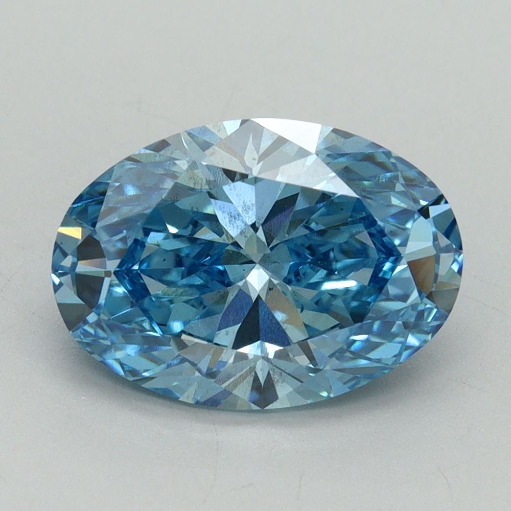 Loose Diamond - OVAL 3.01ct Fancy Vivid Blue SI1: Loose Diamond - OVAL 3.01ct Fancy Vivid Blue SI1 Source: This is a real non-mined Diamond that has been grown in a lab Shape: OVAL Carats: 3.01 Color: Fancy Vivid Blue Certification: IGI Video: