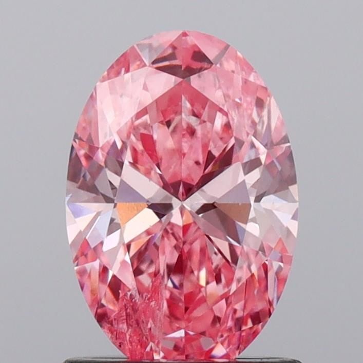 Loose Diamond - OVAL 1.21ct Fancy Vivid Pink I1: Loose Diamond - OVAL 1.21ct Fancy Vivid Pink I1 Source: This is a real non-mined Diamond that has been grown in a lab Shape: OVAL Carats: 1.21 Color: Fancy Vivid Pink Certification: NONE Video: