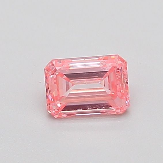 Loose Diamond - EMERALD 0.4ct Fancy Vivid Pink VS1: Loose Diamond - EMERALD 0.4ct Fancy Vivid Pink VS1 Source: This is a real non-mined Diamond that has been grown in a lab Shape: EMERALD Carats: 0.4 Color: Fancy Vivid Pink Certification: IGI Video: