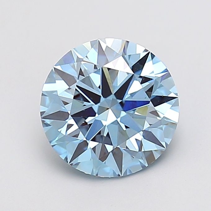 Ideal Loose Diamond - ROUND 3.06ct Fancy Vivid Blue VS1: Ideal Loose Diamond - ROUND 3.06ct Fancy Vivid Blue VS1 Source: This is a real non-mined Diamond that has been grown in a lab Shape: ROUND Carats: 3.06 Color: Fancy Vivid Blue Certification: IGI The D