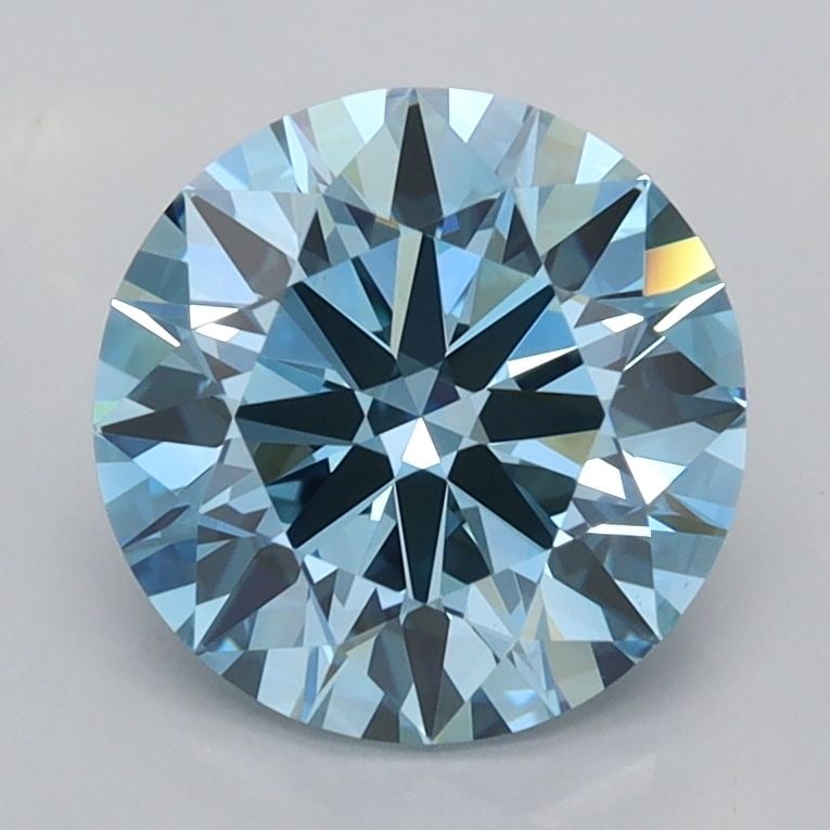 Ideal Loose Diamond - ROUND 1.97ct Fancy Vivid Blue VS1 (1 of 1)