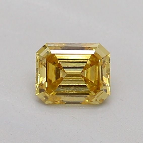 Loose Diamond - EMERALD 0.2ct Fancy Yellow VS1: Loose Diamond - EMERALD 0.2ct Fancy Yellow VS1 Source: This is a real non-mined Diamond that has been grown in a lab Shape: EMERALD Carats: 0.2 Color: Fancy Yellow Certification: IGI Video: