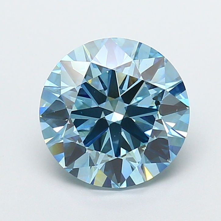 Ideal Loose Diamond - ROUND 5.08ct Fancy Vivid Blue VS1: Ideal Loose Diamond - ROUND 5.08ct Fancy Vivid Blue VS1 Source: This is a real non-mined Diamond that has been grown in a lab Shape: ROUND Carats: 5.08 Color: Fancy Vivid Blue Certification: IGI Video