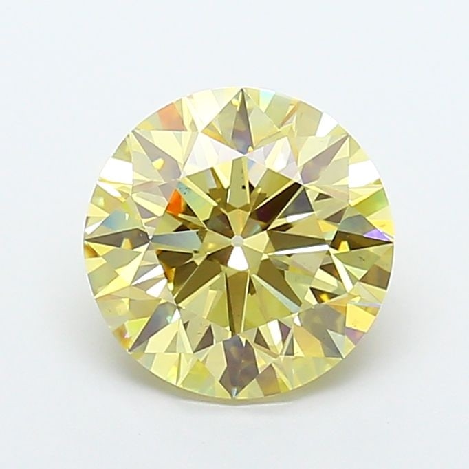 Ideal Loose Diamond - ROUND 5.0ct Fancy Intense Yellow VS2 (1 of 1)
