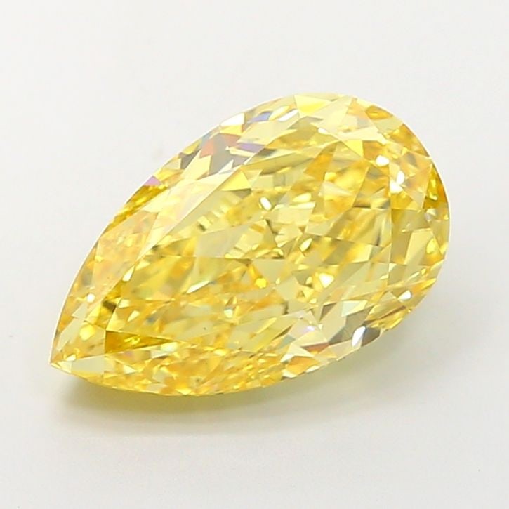 Loose Diamond - PEAR 5.0ct Fancy Intense Yellow VS1 (1 of 1)