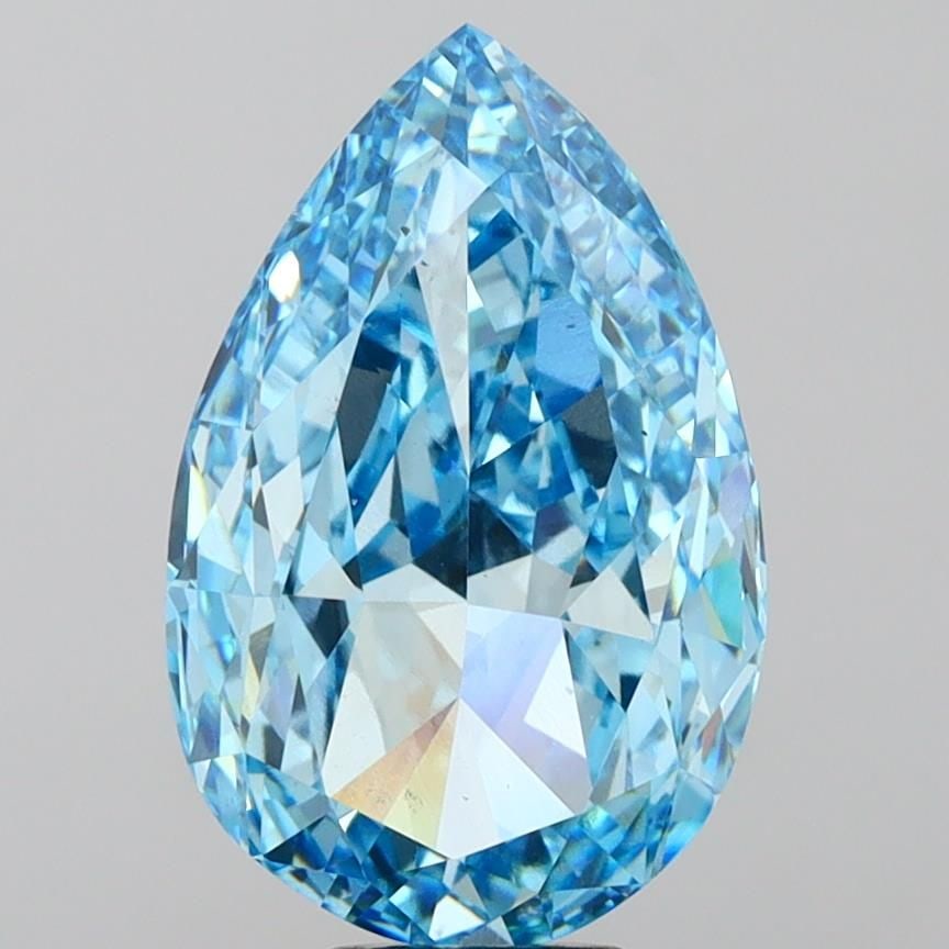 Loose Diamond - PEAR 10.02ct Fancy Vivid Blue VS2 (1 of 1)