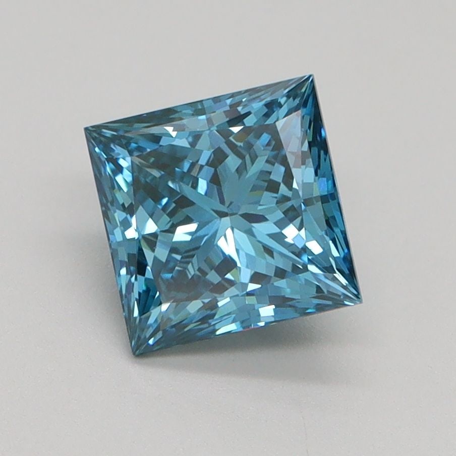 Loose Diamond - PRINCESS 1.52ct Fancy Vivid Blue VS1: Loose Diamond - PRINCESS 1.52ct Fancy Vivid Blue VS1 Source: This is a real non-mined Diamond that has been grown in a lab Shape: PRINCESS Carats: 1.52 Color: Fancy Vivid Blue Certification: IGI Video