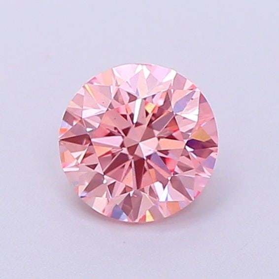 Loose Diamond - ROUND 0.57ct Fancy Intense Pink VS1: Loose Diamond - ROUND 0.57ct Fancy Intense Pink VS1 Source: This is a real non-mined Diamond that has been grown in a lab Shape: ROUND Carats: 0.57 Color: Fancy Intense Pink Certification: IGI Video:
