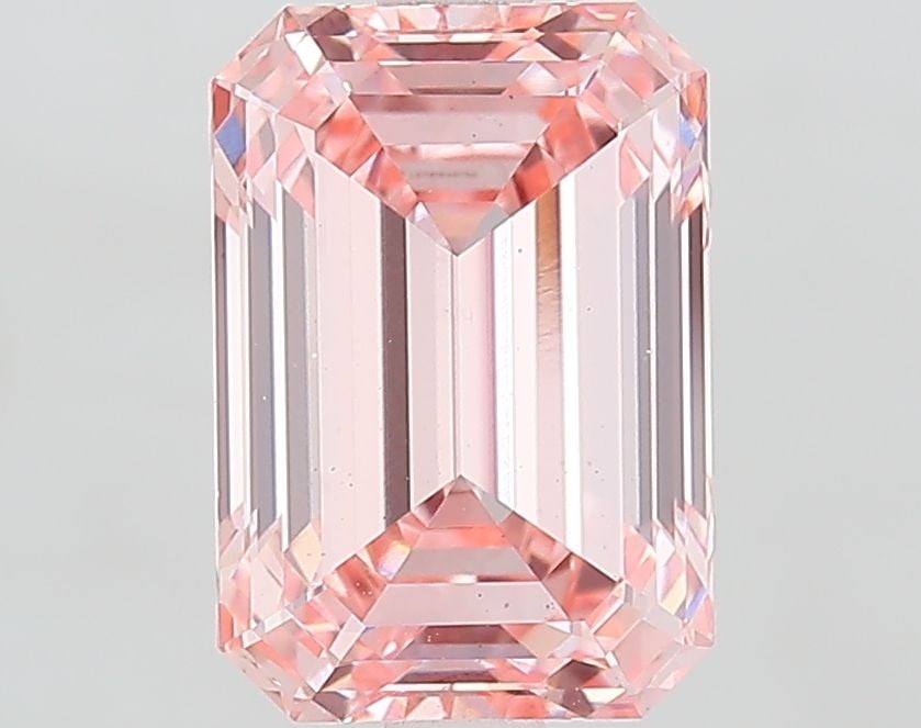 Loose Diamond - EMERALD 3.02ct Fancy Vivid Pink VS1 (1 of 1)