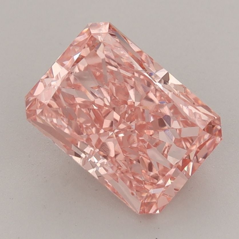 Loose Diamond - RADIANT 2.09ct Fancy Vivid Pink VS1: Loose Diamond - RADIANT 2.09ct Fancy Vivid Pink VS1 Source: This is a real non-mined Diamond that has been grown in a lab Shape: RADIANT Carats: 2.09 Color: Fancy Vivid Pink Certification: IGI Video: