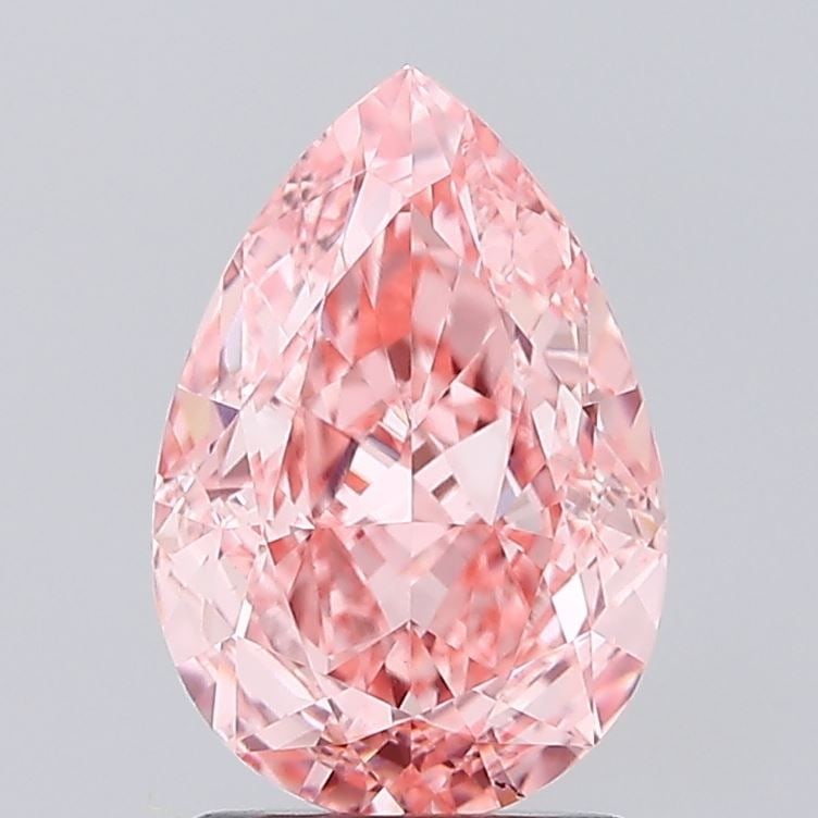 Loose Diamond - PEAR 2.09ct Fancy Vivid Pink VS2: Loose Diamond - PEAR 2.09ct Fancy Vivid Pink VS2 Source: This is a real non-mined Diamond that has been grown in a lab Shape: PEAR Carats: 2.09 Color: Fancy Vivid Pink Certification: IGI Video: