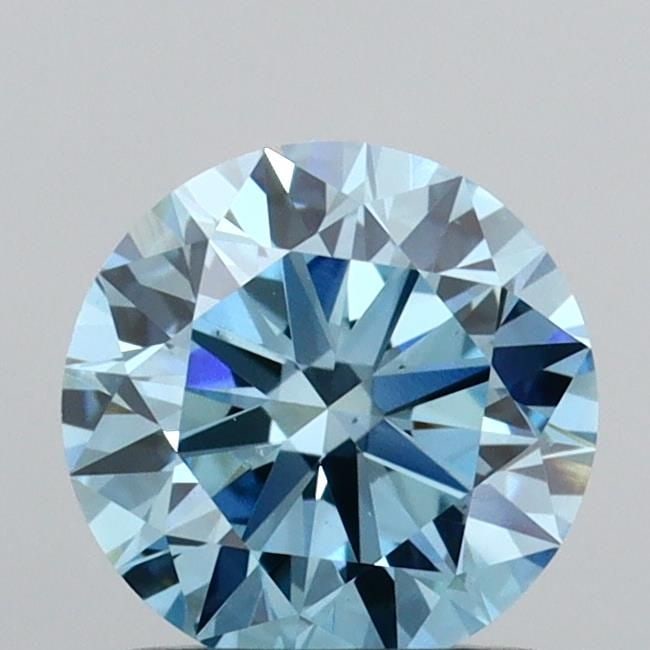 Loose Diamond - ROUND 1.01ct Fancy Vivid Blue VS1 (1 of 1)