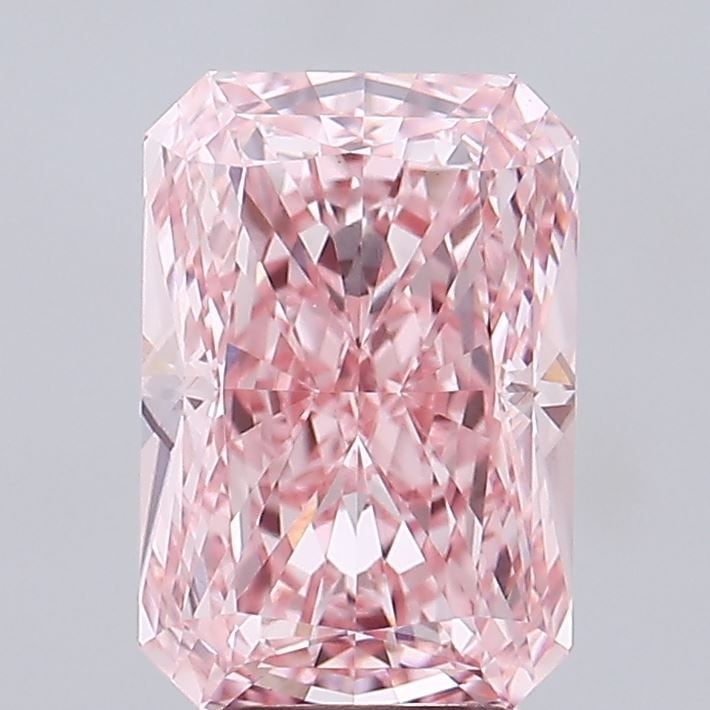 Loose Diamond - RADIANT 4.07ct Fancy Vivid Pink VVS2: Loose Diamond - RADIANT 4.07ct Fancy Vivid Pink VVS2 Source: This is a real non-mined Diamond that has been grown in a lab Shape: RADIANT Carats: 4.07 Color: Fancy Vivid Pink Certification: IGI Video: