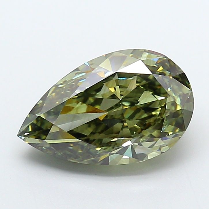 Loose Diamond - PEAR 5.07ct Fancy Vivid Green VS2: Loose Diamond - PEAR 5.07ct Fancy Vivid Green VS2 Source: This is a real non-mined Diamond that has been grown in a lab Shape: PEAR Carats: 5.07 Color: Fancy Vivid Green Certification: IGI Video: