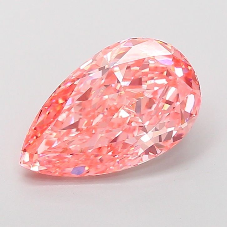 Loose Diamond - PEAR 3.61ct Fancy Vivid Pink VS1: Loose Diamond - PEAR 3.61ct Fancy Vivid Pink VS1 Source: This is a real non-mined Diamond that has been grown in a lab Shape: PEAR Carats: 3.61 Color: Fancy Vivid Pink Certification: IGI Video: