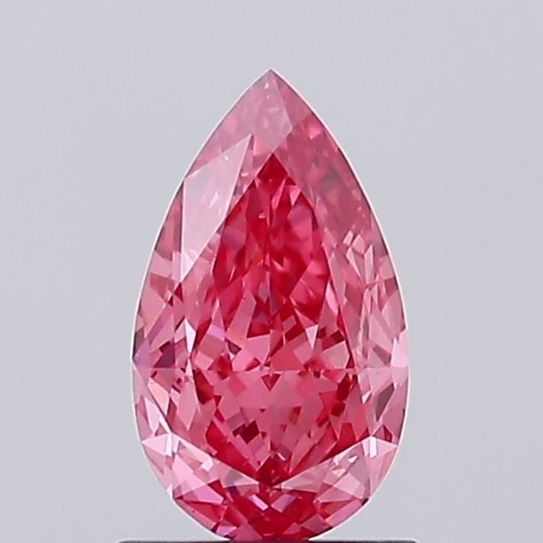 Loose Diamond - PEAR 1.06ct Fancy Vivid Pink VS2: Loose Diamond - PEAR 1.06ct Fancy Vivid Pink VS2 Source: This is a real non-mined Diamond that has been grown in a lab Shape: PEAR Carats: 1.06 Color: Fancy Vivid Pink Certification: IGI Video: