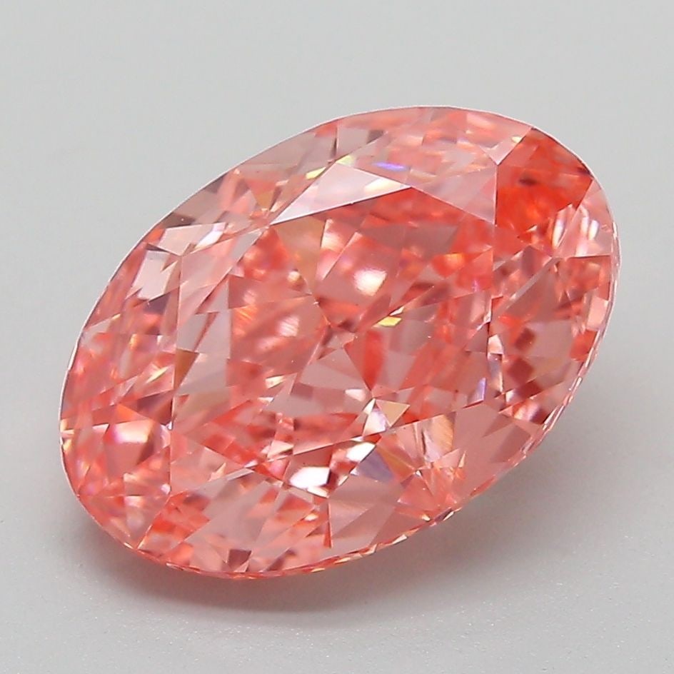 Loose Diamond - OVAL 4.01ct Fancy Vivid Pink VS1: Loose Diamond - OVAL 4.01ct Fancy Vivid Pink VS1 Source: This is a real non-mined Diamond that has been grown in a lab Shape: OVAL Carats: 4.01 Color: Fancy Vivid Pink Certification: IGI Video: