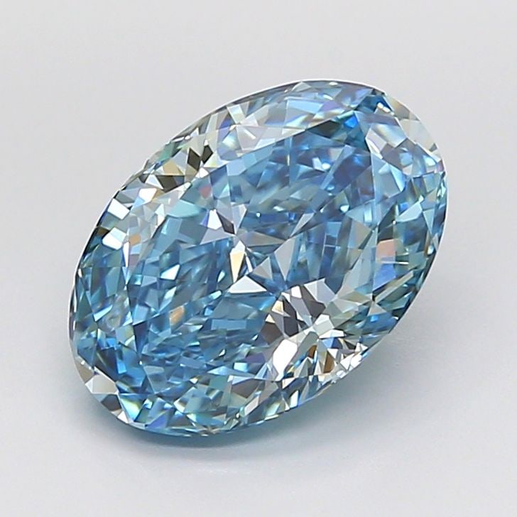 Loose Diamond - OVAL 4.01ct Fancy Vivid Blue VS1 (1 of 1)