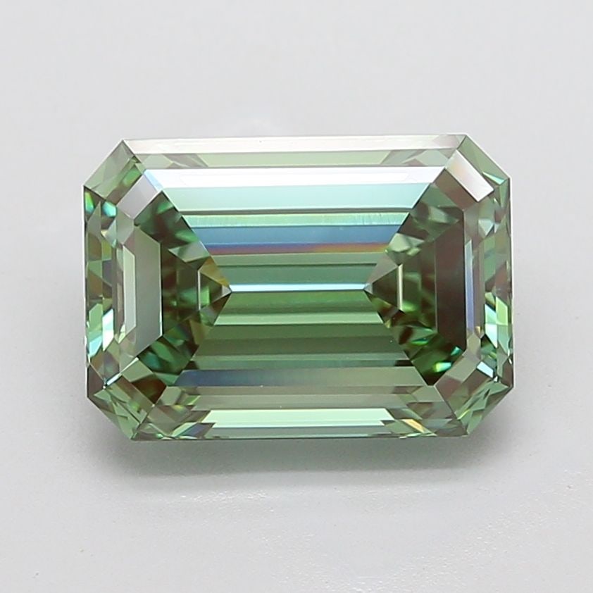 Loose Diamond - EMERALD 6.03ct Fancy Vivid Green VVS2 (1 of 1)