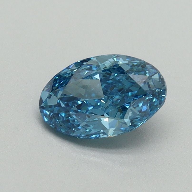 Loose Diamond - OVAL 0.77ct Fancy Vivid Blue VS1: Loose Diamond - OVAL 0.77ct Fancy Vivid Blue VS1 Source: This is a real non-mined Diamond that has been grown in a lab Shape: OVAL Carats: 0.77 Color: Fancy Vivid Blue Certification: IGI Video: