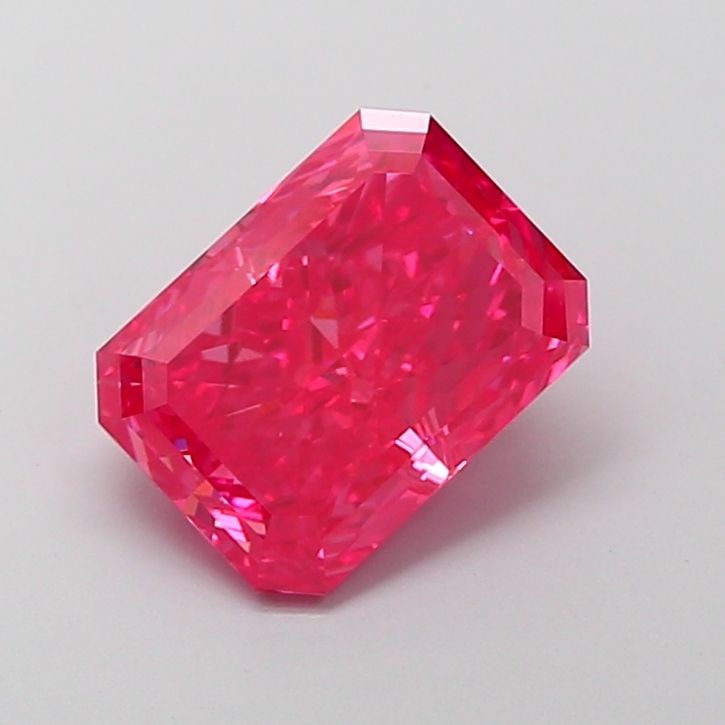 Loose Diamond - RADIANT 3.08ct Fancy Vivid Pink VS1: Loose Diamond - RADIANT 3.08ct Fancy Vivid Pink VS1 Source: This is a real non-mined Diamond that has been grown in a lab Shape: RADIANT Carats: 3.08 Color: Fancy Vivid Pink Certification: IGI Video: