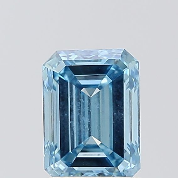 Loose Diamond - EMERALD 1.51ct Fancy Vivid Blue VS1 (1 of 1)