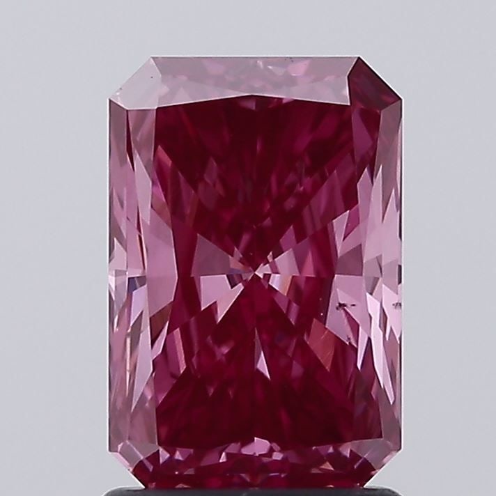 Loose Diamond - RADIANT 1.58ct Fancy Vivid Pink VS1: Loose Diamond - RADIANT 1.58ct Fancy Vivid Pink VS1 Source: This is a real non-mined Diamond that has been grown in a lab Shape: RADIANT Carats: 1.58 Color: Fancy Vivid Pink Certification: IGI Video:
