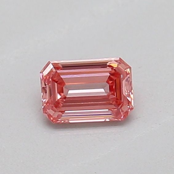 Loose Diamond - EMERALD 0.16ct Fancy Intense Pink VS2: Loose Diamond - EMERALD 0.16ct Fancy Intense Pink VS2 Source: This is a real non-mined Diamond that has been grown in a lab Shape: EMERALD Carats: 0.16 Color: Fancy Intense Pink Certification: IGI The