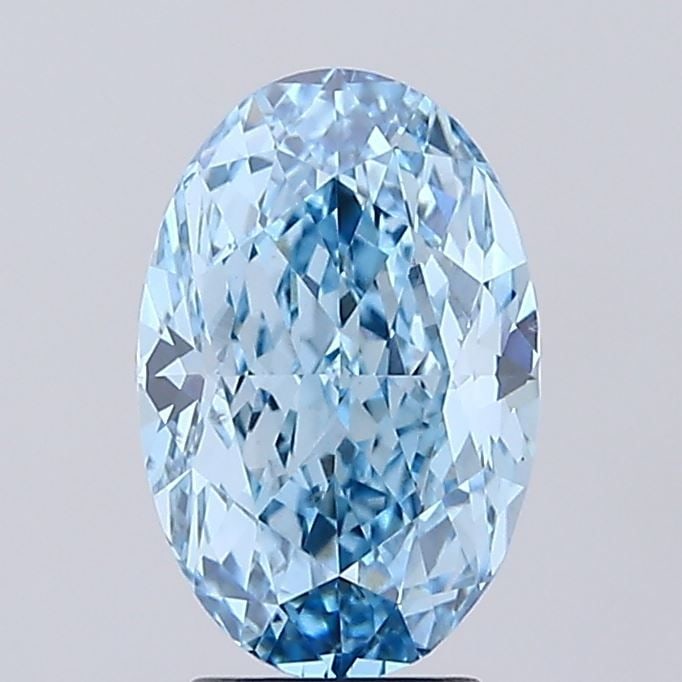 Loose Diamond - OVAL 4.01ct Fancy Vivid Blue VS1: Loose Diamond - OVAL 4.01ct Fancy Vivid Blue VS1 Source: This is a real non-mined Diamond that has been grown in a lab Shape: OVAL Carats: 4.01 Color: Fancy Vivid Blue Certification: IGI Video:
