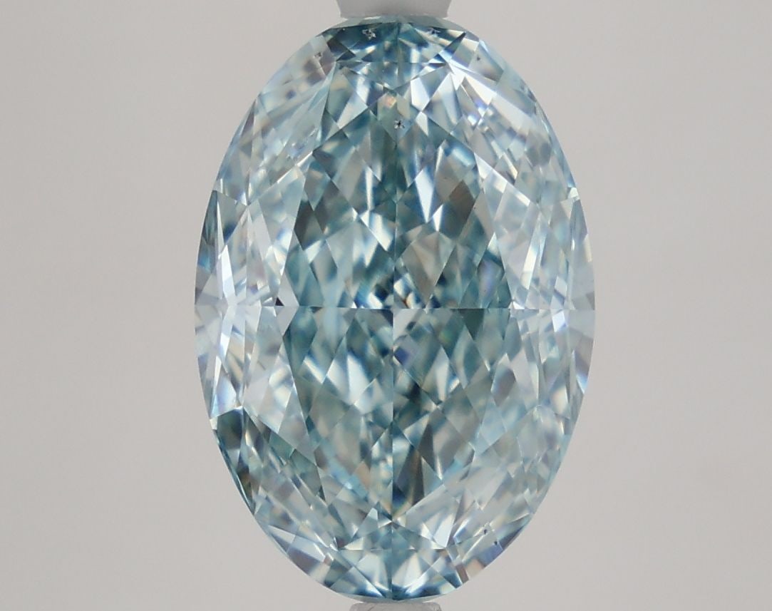 Loose Diamond - OVAL 4.27ct Fancy Intense Greenish Blue VS2 (1 of 1)